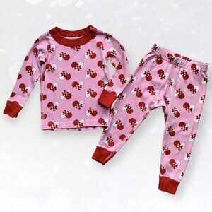 Hanna Andersson 18-24 mo. Woven Hearts Long Johns Pajamas